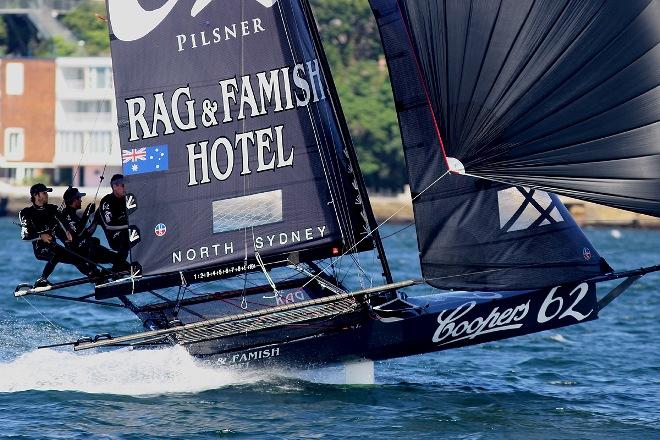 Big comeback for The Rag - 2015 JJ Giltinan 18ft Skiff Championship © Frank Quealey /Australian 18 Footers League http://www.18footers.com.au